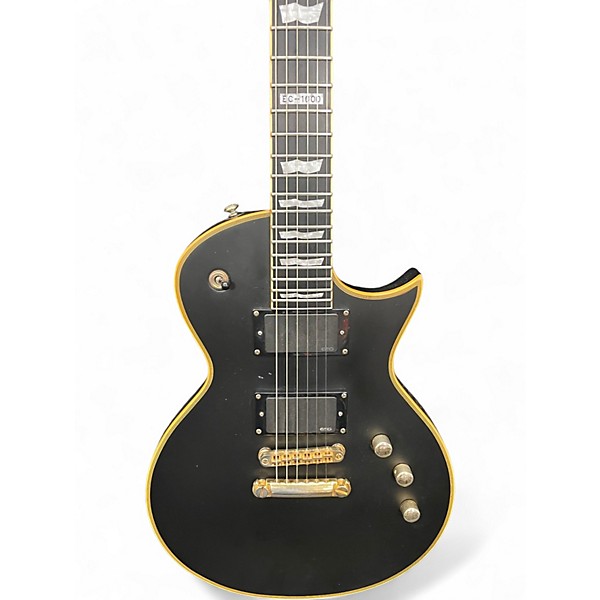 Used ESP EC1000 Deluxe Satin Black Solid Body Electric Guitar