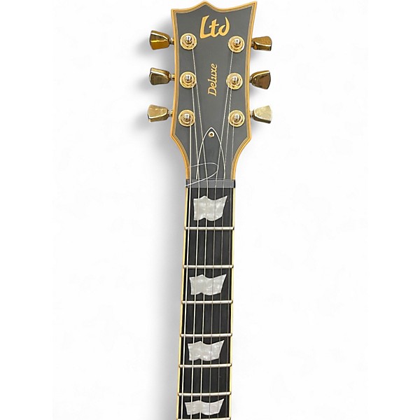 Used ESP EC1000 Deluxe Satin Black Solid Body Electric Guitar