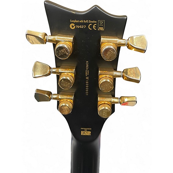 Used ESP EC1000 Deluxe Satin Black Solid Body Electric Guitar