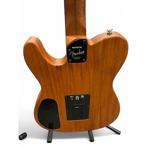 Used Fender American Acoustasonic Telecaster Black Acoustic Electric Guitar