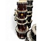 Used Ludwig 5 Piece Back Beat Candy Apple Red Drum Kit thumbnail