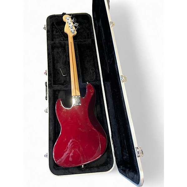 Used Fender Standard Jazz Bass Candy Apple Red Electric Bass Guitar