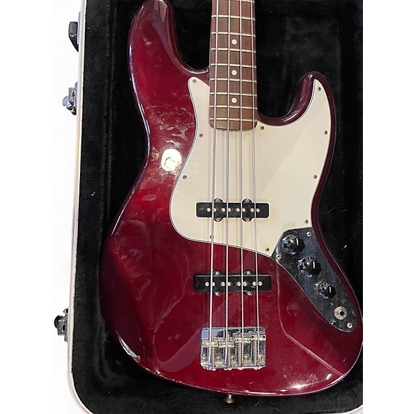 Used Fender Standard Jazz Bass Candy Apple Red Electric Bass Guitar