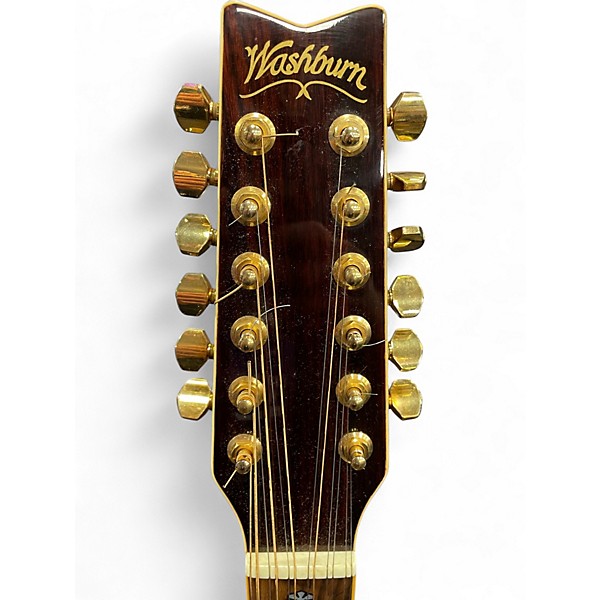Used Washburn D28S-12 Natural 12 String Acoustic Guitar