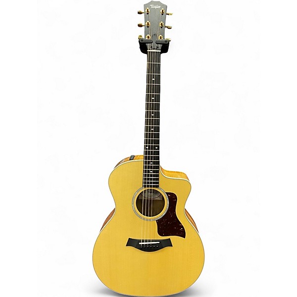 Used 2023 Taylor 214ce-K DLX Grand Auditorium Natural Acoustic Electric Guitar