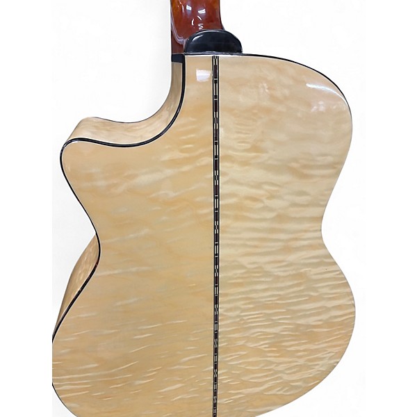 Used Dean EXOTICA QSE SP GN Natural Acoustic Electric Guitar