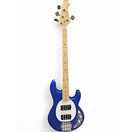 Used Sterling by Music Man StingRay Sub Series Blue Electric Bass Guitar