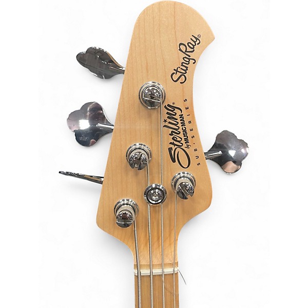 Used Sterling by Music Man StingRay Sub Series Blue Electric Bass Guitar