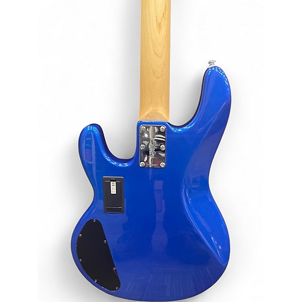 Used Sterling by Music Man StingRay Sub Series Blue Electric Bass Guitar