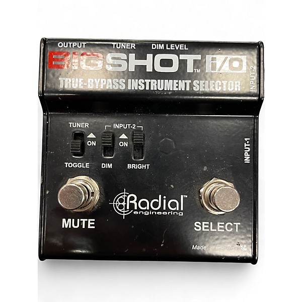 Used Radial Engineering Bigshot I/O True Bypass Selector Pedal