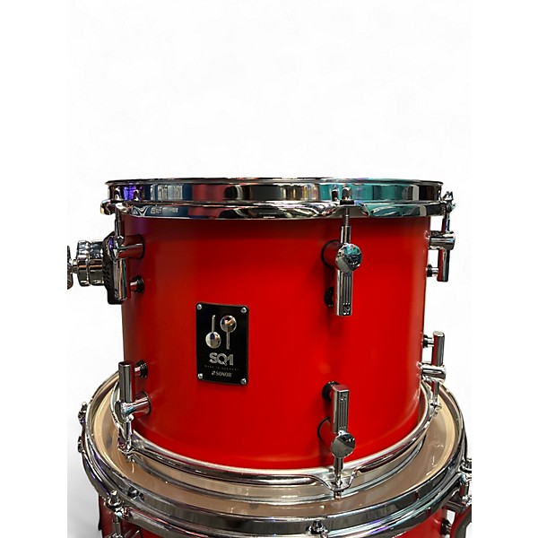 Used SONOR 3 Piece SQ1 Hot Rod Red Drum Kit