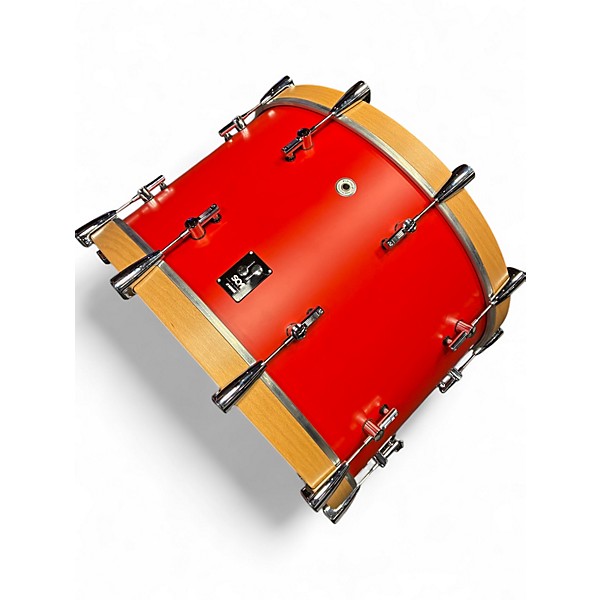 Used SONOR 3 Piece SQ1 Hot Rod Red Drum Kit