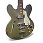 Used Epiphone Casino Worn Olive Drab Hollow Body Electric Guitar