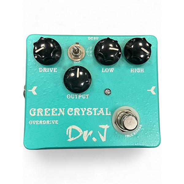 Used Dr. J Pedals D-50 Green Crystal Overdrive Effect Pedal