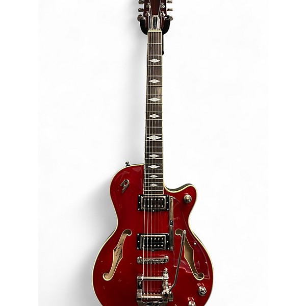 Used Duesenberg Starplayer TV Deluxe CRIMSON RED Hollow Body Electric Guitar