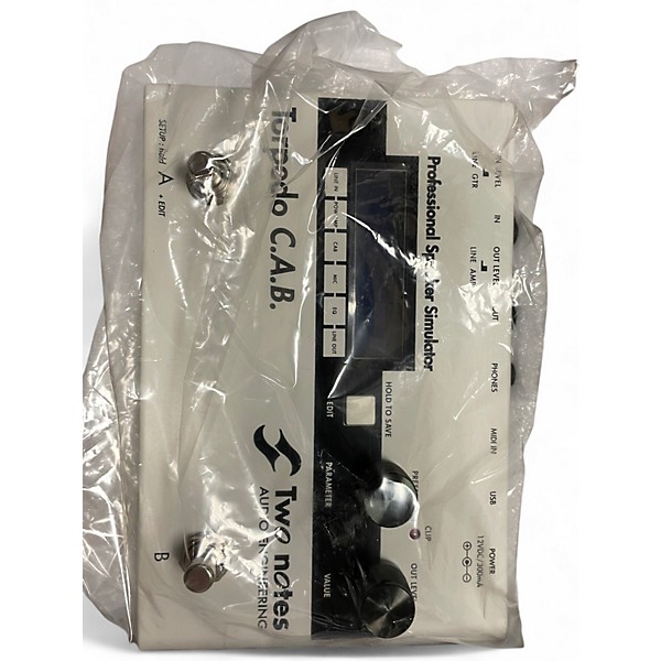 Used Two Notes torpedo C.A.B. speaker simulator Pedal