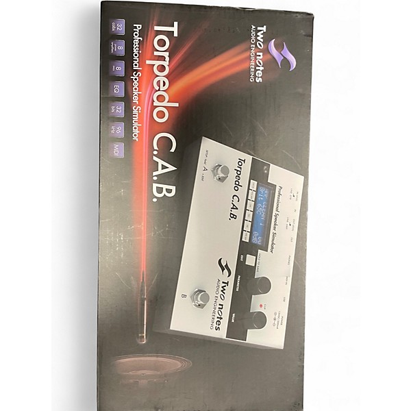 Used Two Notes torpedo C.A.B. speaker simulator Pedal