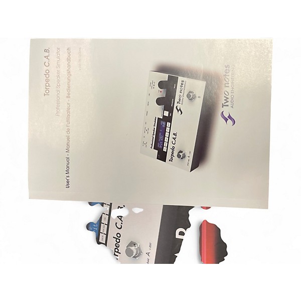 Used Two Notes torpedo C.A.B. speaker simulator Pedal