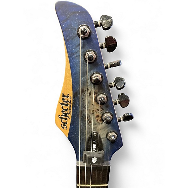 Used Schecter Guitar Research Reaper-6 Sky Burst Solid Body Electric Guitar