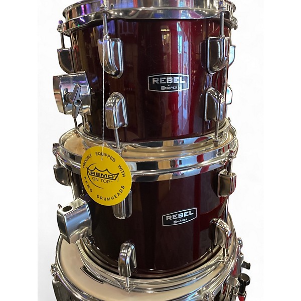 Used Mapex 5 Piece Rebel Purple Drum Kit