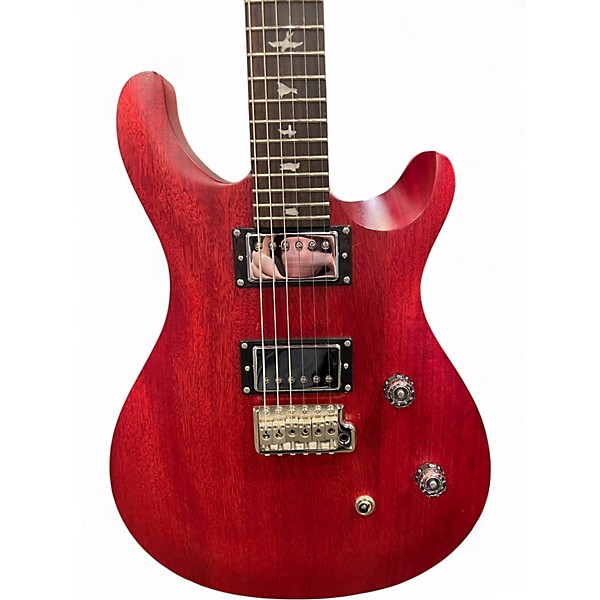 Used PRS SE Custom 24 Satin Red Solid Body Electric Guitar