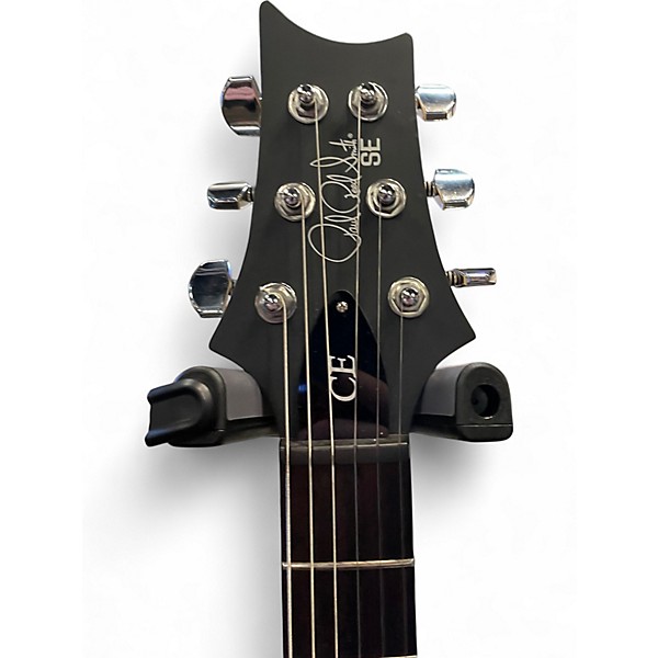 Used PRS SE Custom 24 Satin Red Solid Body Electric Guitar