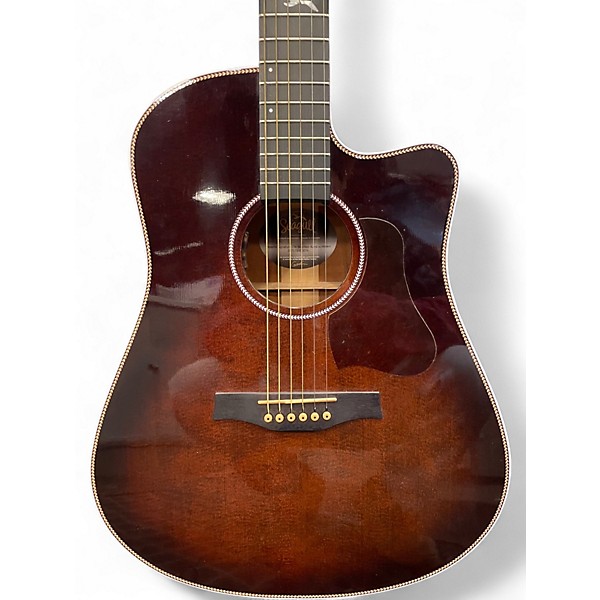 Used Seagull Artist Peppino Signature CW Element BOURBON BURST Acoustic Electric Guitar