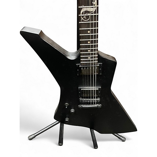 Used Esp Ltd James Hetfield Snakebyte Satin Black Solid Body Electric Guitar