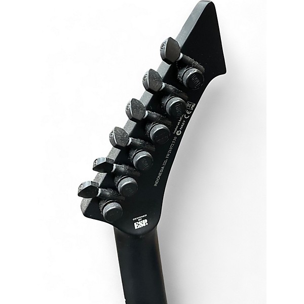 Used Esp Ltd James Hetfield Snakebyte Satin Black Solid Body Electric Guitar