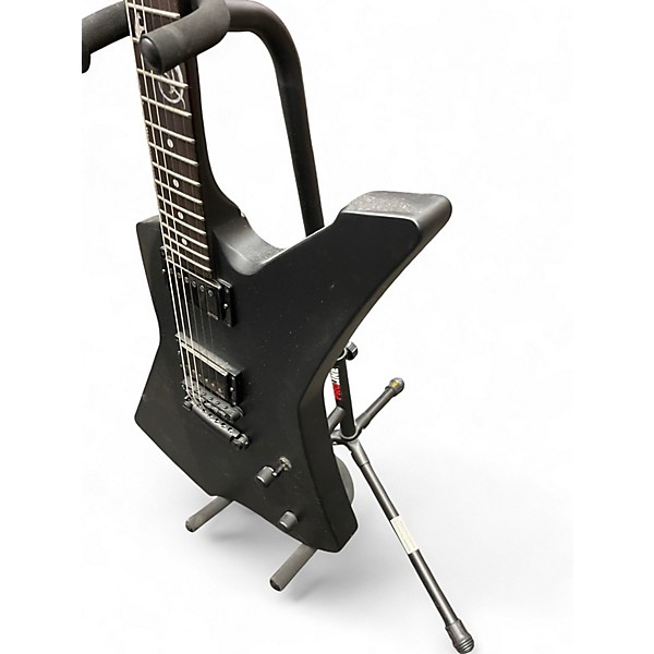 Used ESP James Hetfield Snakebyte Satin Black Solid Body Electric Guitar