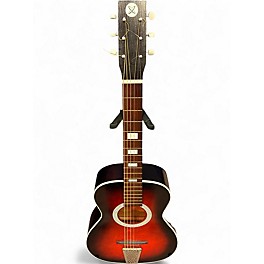 Used Sears And Roebuck F71 PARLOR RED BURST Acoustic Guitar