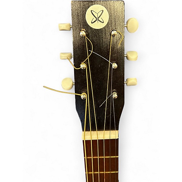 Used Sears And Roebuck F71 PARLOR RED BURST Acoustic Guitar