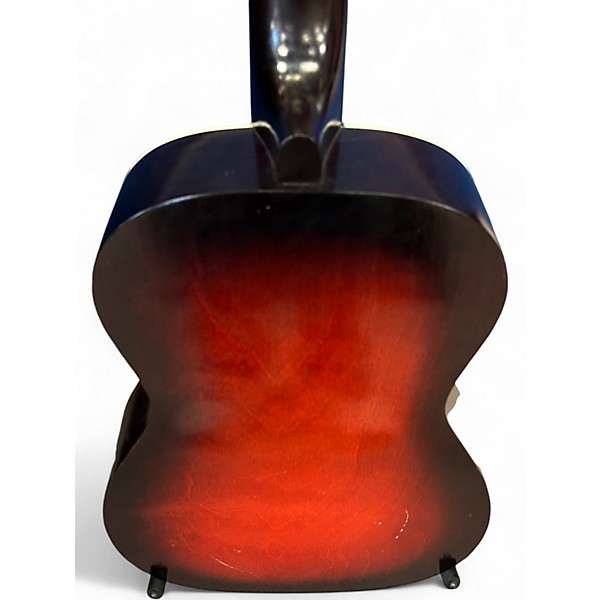 Used Sears And Roebuck F71 PARLOR RED BURST Acoustic Guitar