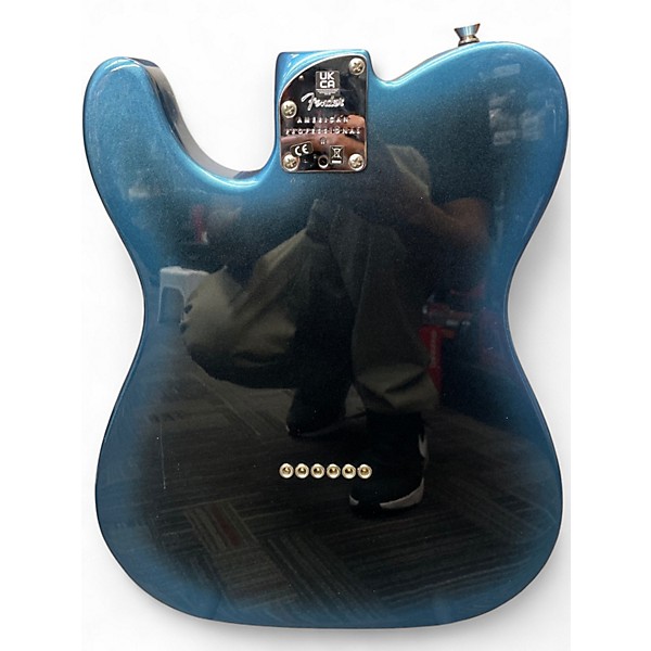 Used Fender American Professional II Telecaster Blue Burst Solid Body Electric Guitar