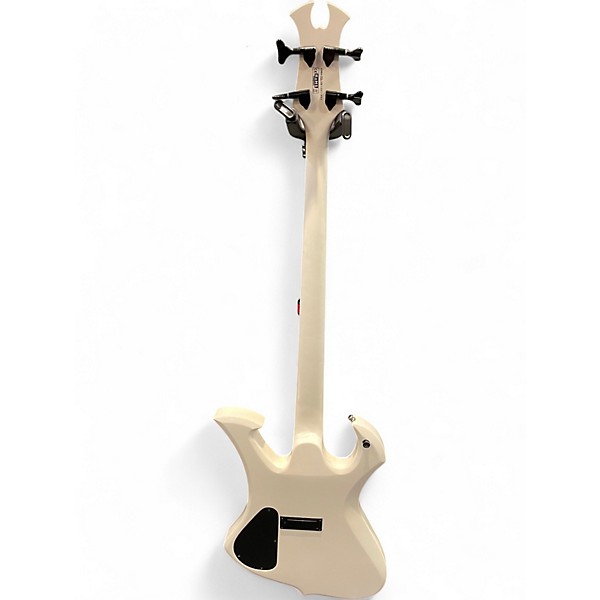 Used Dean Ashley Purdy Spire War Paint White Electric Bass Guitar