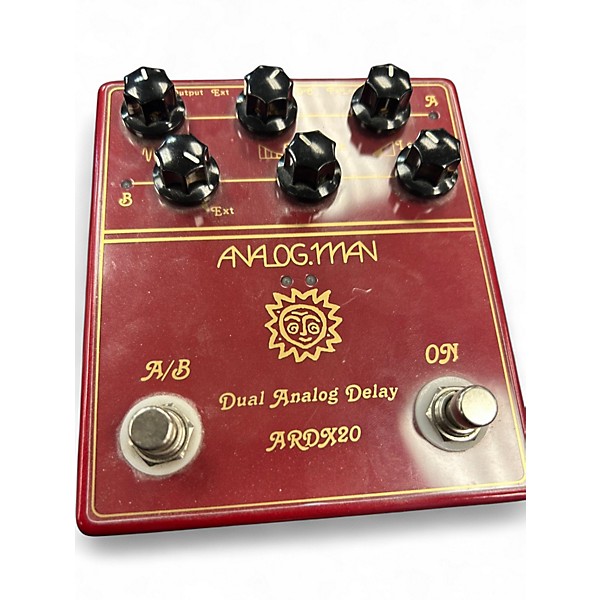 Used Analogman Dual Analog Delay ARDX20 w/Controller Effect Pedal
