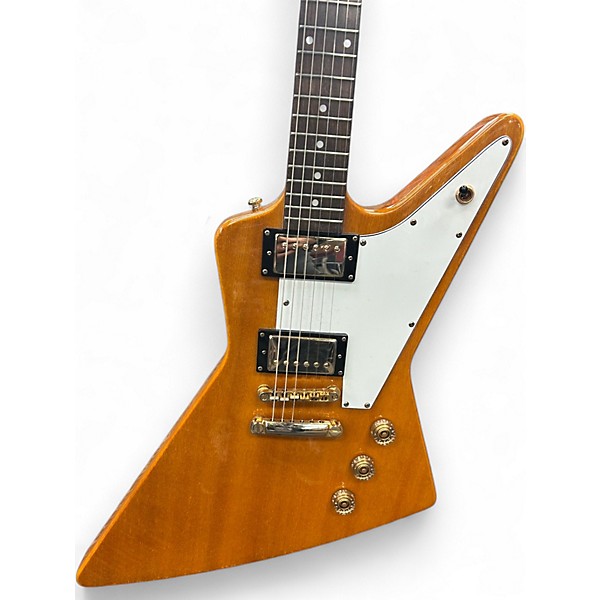 Used Epiphone Korina Explorer Natural Electric Bass Guitar