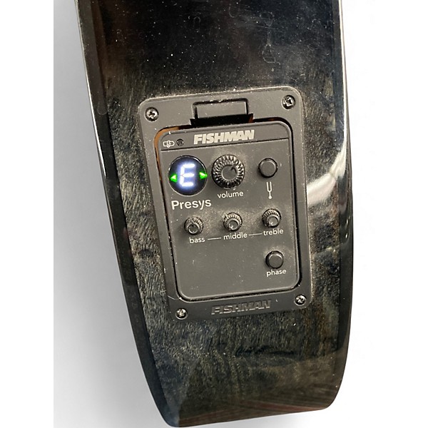 Used Mitchell MX-430QAB/MBK Black Acoustic Electric Guitar