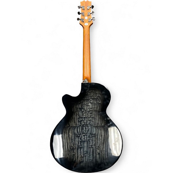 Used Mitchell MX-430QAB/MBK Black Acoustic Electric Guitar