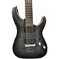 Used Schecter Guitar Research C1 Platinum Trans Black Solid Body Electric Guitar
