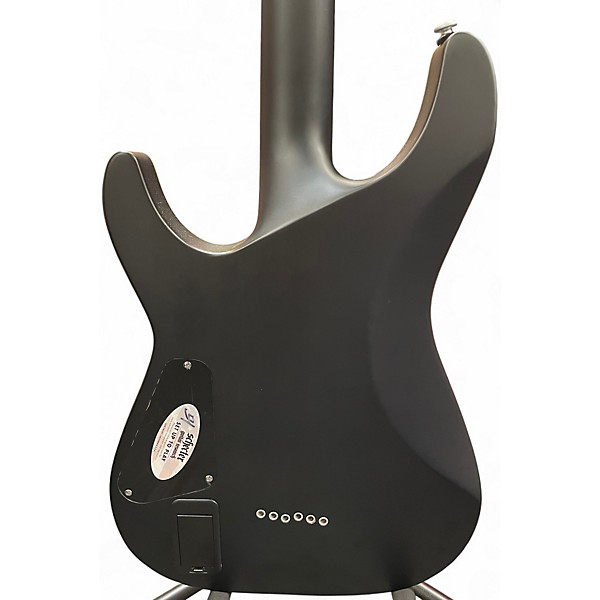 Used Schecter Guitar Research C1 Platinum Trans Black Solid Body Electric Guitar