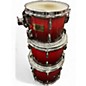 Used Pearl 4 Piece SESSION CUSTOM CRANBERRY FADE Drum Kit
