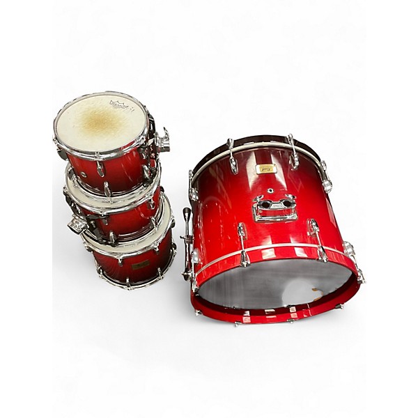 Used Pearl 4 Piece SESSION CUSTOM CRANBERRY FADE Drum Kit