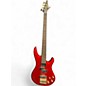 Used Samick thunder 5 Metallic Red Electric Bass Guitar thumbnail