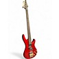 Used Samick thunder 5 Metallic Red Electric Bass Guitar