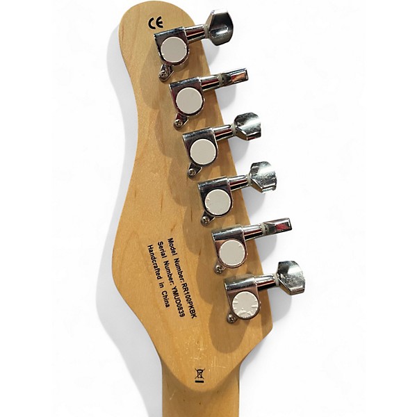 Used Rogue RR100 Rocketeer Black Solid Body Electric Guitar