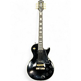 Used 2023 Epiphone Les Paul Custom P-90 Guitar Center-Exclusive Ebony Solid Body Electric Guitar