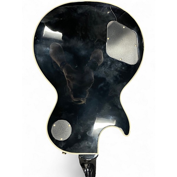 Used 2023 Epiphone Les Paul Custom P-90 Guitar Center-Exclusive Ebony Solid Body Electric Guitar