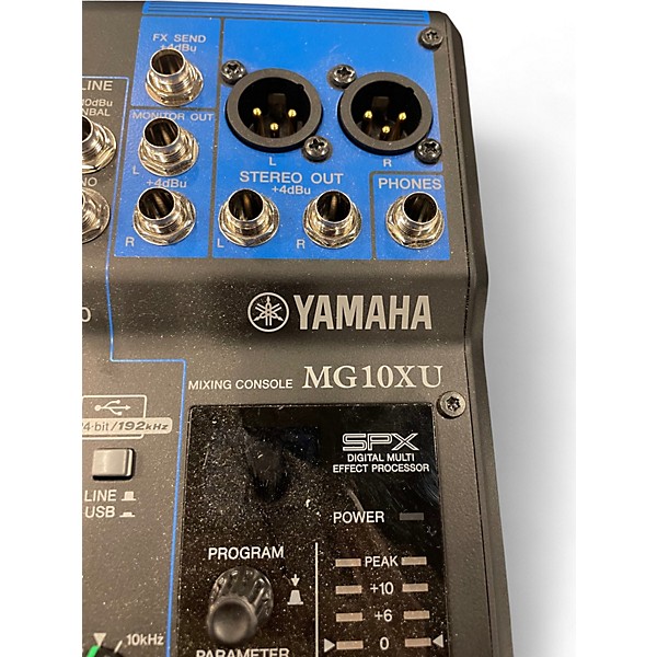 Used Yamaha MG10XU 10 Channel Mixer with Effects Unpowered Mixer