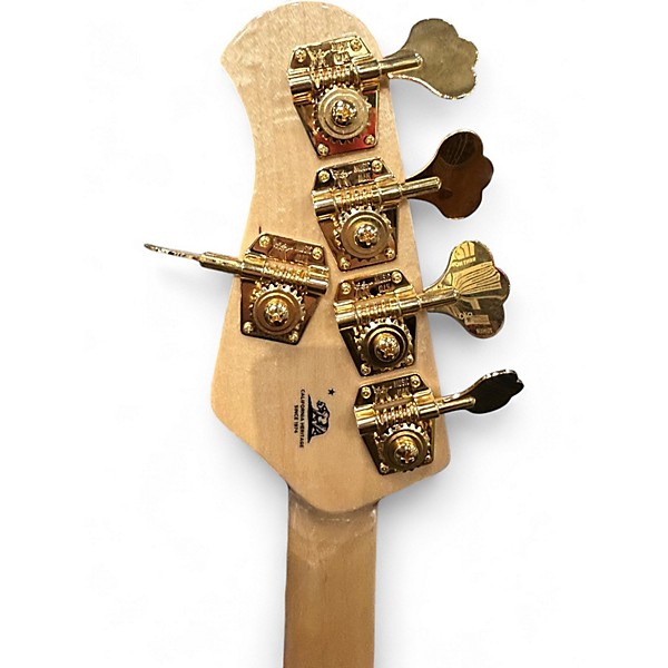 Used Ernie Ball Music Man Stingray HH 5 String Ivory White Electric Bass Guitar